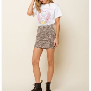 NWOT Modern Femme Leopard Mini Skirt